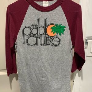 Pablo Cruise Maroon and Gray Raglan Shirt